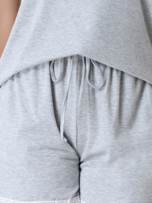 Cheibear Women's Sleepwear Lounge Soft Nightwear With Pockets Shorts Sleeve Pajama Set - Image 4