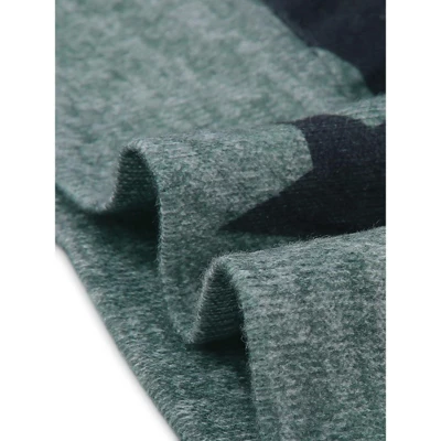 Cheibear Women's Long Sleeve Kint Printed Pattern 2 Pieces Pajama Sets - Image 4