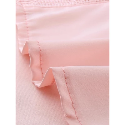 Cheibear Womens Satin Pajama Dress Button Down Silky Short Sleeves Nightgowns - Image 4