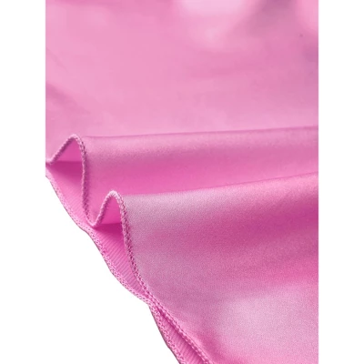 Cheibear Womens Satin Sleep Dress Pajama Silky Cami Strap Nightgown Lounge Pajama - Image 4