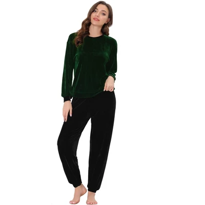 Cheibear Womens Velvet Sleepwear Long Sleeve With Pants Lounge Winter Warm Pajama Set - Image 5