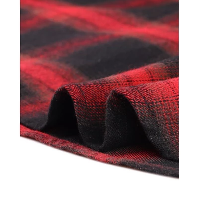 Cheibear Womens Nightgown Sleepshirt With Pockets Lounge Sleepwear Plaid Pajama Dress - Image 4