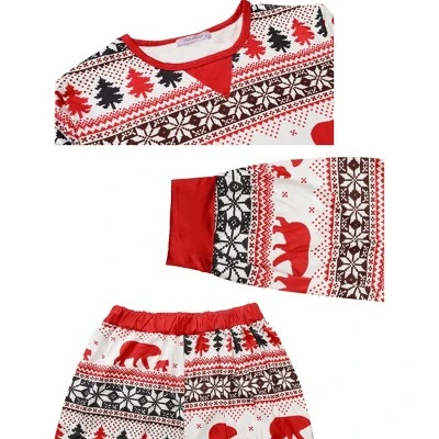 Cheibear Christmas Party Long Sleeve Family Matching 2-Pieces Pajama Set - Image 4
