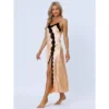 Cheibear Womens Satin Nightgown Lace Cami Dress Maxi Long Gown Pajama Nightwear
