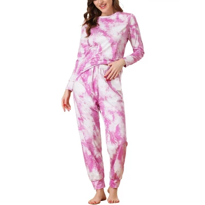 Cheibear Womens Sleepwear Crew Neck Christmas Nightwear With Pants Loungewear Pajama Set - Image 5
