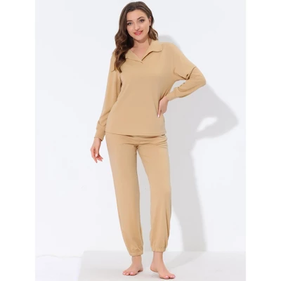 Cheibear Womens Lounge Sets Sweatsuit Sleepwear Pajama With Pockets Pullover Tracksuits - Image 2