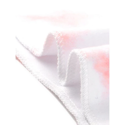 Cheibear Womens Tie Dye Pjs Sleepwear Short Sleeves And Shorts Lounge Pajama Set - Image 4